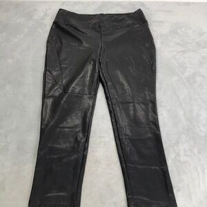 Dex Vegan Leather PullOn Ankle Length Pants Size XL New